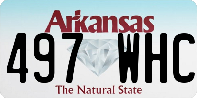 AR license plate 497WHC