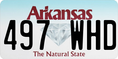 AR license plate 497WHD