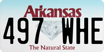 AR license plate 497WHE