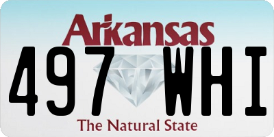 AR license plate 497WHI