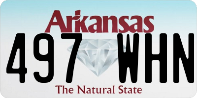 AR license plate 497WHN