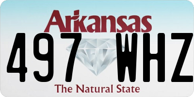 AR license plate 497WHZ