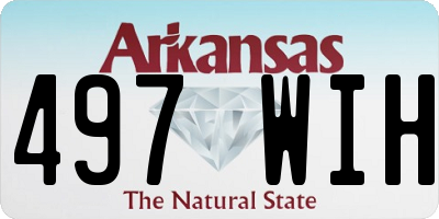 AR license plate 497WIH