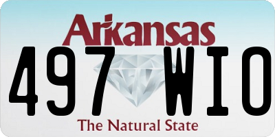AR license plate 497WIO