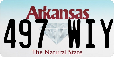 AR license plate 497WIY