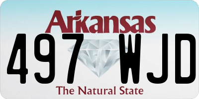 AR license plate 497WJD