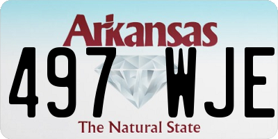 AR license plate 497WJE
