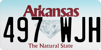 AR license plate 497WJH