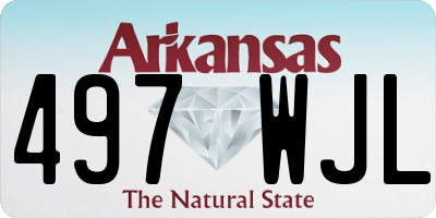 AR license plate 497WJL