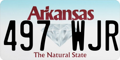AR license plate 497WJR