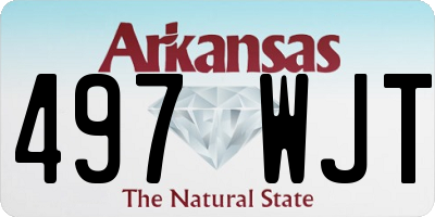 AR license plate 497WJT