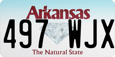 AR license plate 497WJX