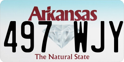 AR license plate 497WJY