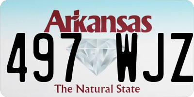 AR license plate 497WJZ