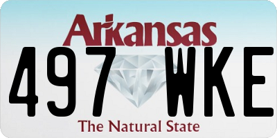 AR license plate 497WKE