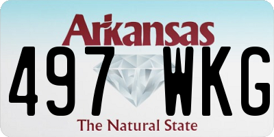 AR license plate 497WKG