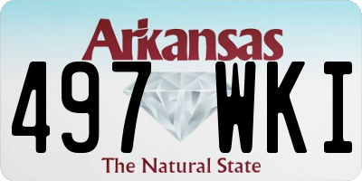 AR license plate 497WKI