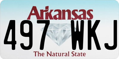 AR license plate 497WKJ