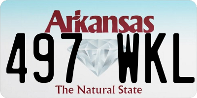 AR license plate 497WKL