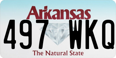 AR license plate 497WKQ