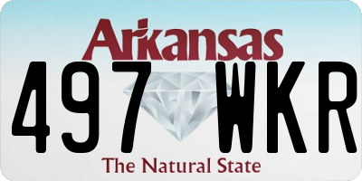 AR license plate 497WKR