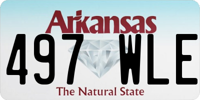 AR license plate 497WLE