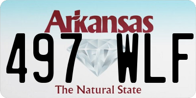 AR license plate 497WLF