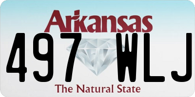 AR license plate 497WLJ