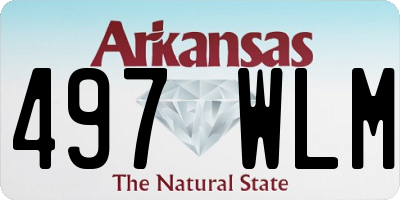 AR license plate 497WLM