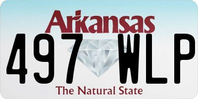 AR license plate 497WLP