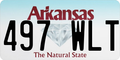 AR license plate 497WLT
