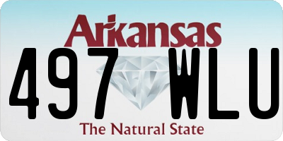AR license plate 497WLU