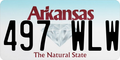 AR license plate 497WLW