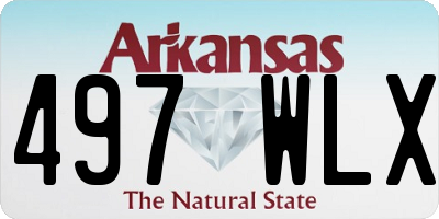 AR license plate 497WLX