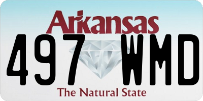 AR license plate 497WMD