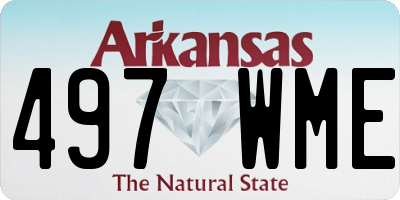 AR license plate 497WME