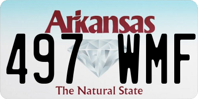 AR license plate 497WMF