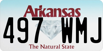 AR license plate 497WMJ