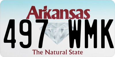 AR license plate 497WMK
