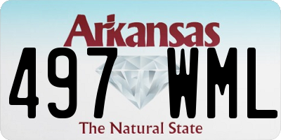 AR license plate 497WML