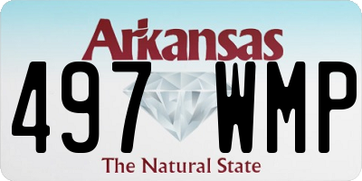 AR license plate 497WMP