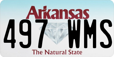 AR license plate 497WMS