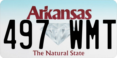 AR license plate 497WMT