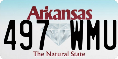 AR license plate 497WMU