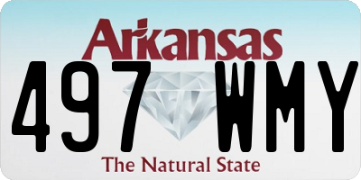 AR license plate 497WMY
