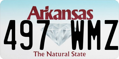AR license plate 497WMZ