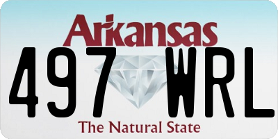 AR license plate 497WRL