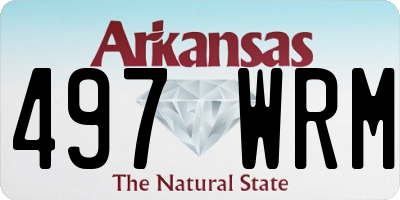 AR license plate 497WRM
