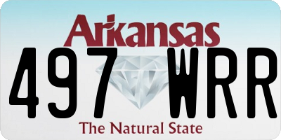 AR license plate 497WRR