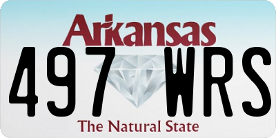 AR license plate 497WRS